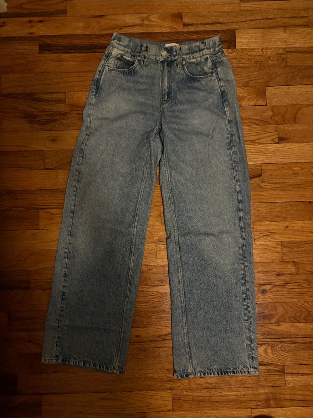 Rag and bone terry Blue Relaxed Straight Jeans